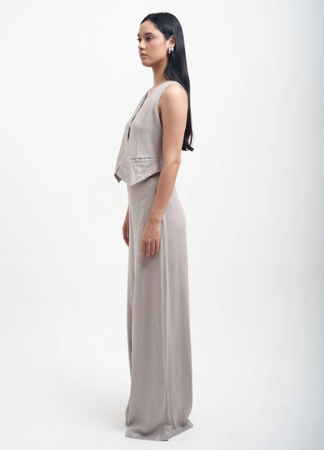 Chaleco Julia Plateado - imagen 4