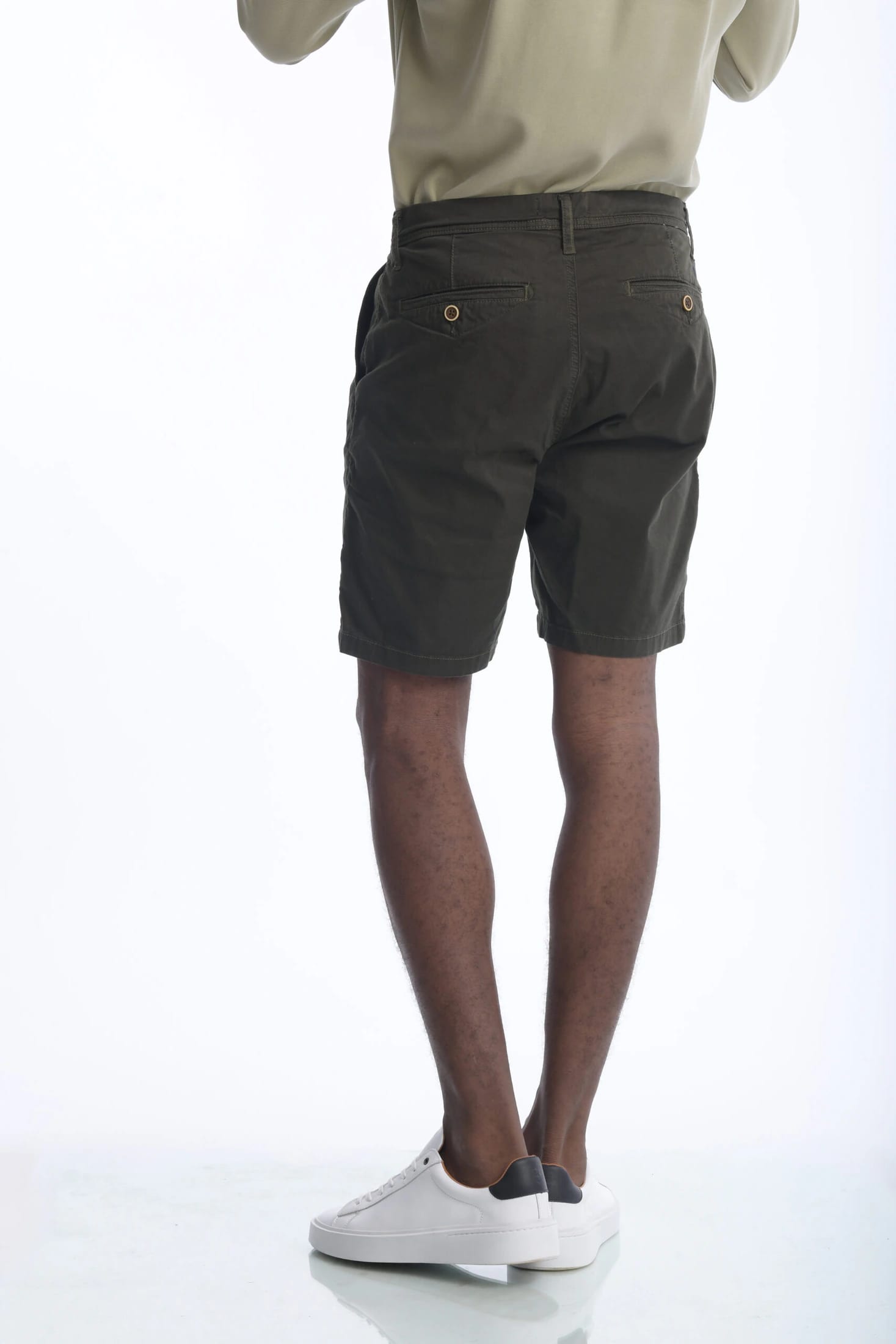Bermuda Chino Dril Verde Militar - imagen 6