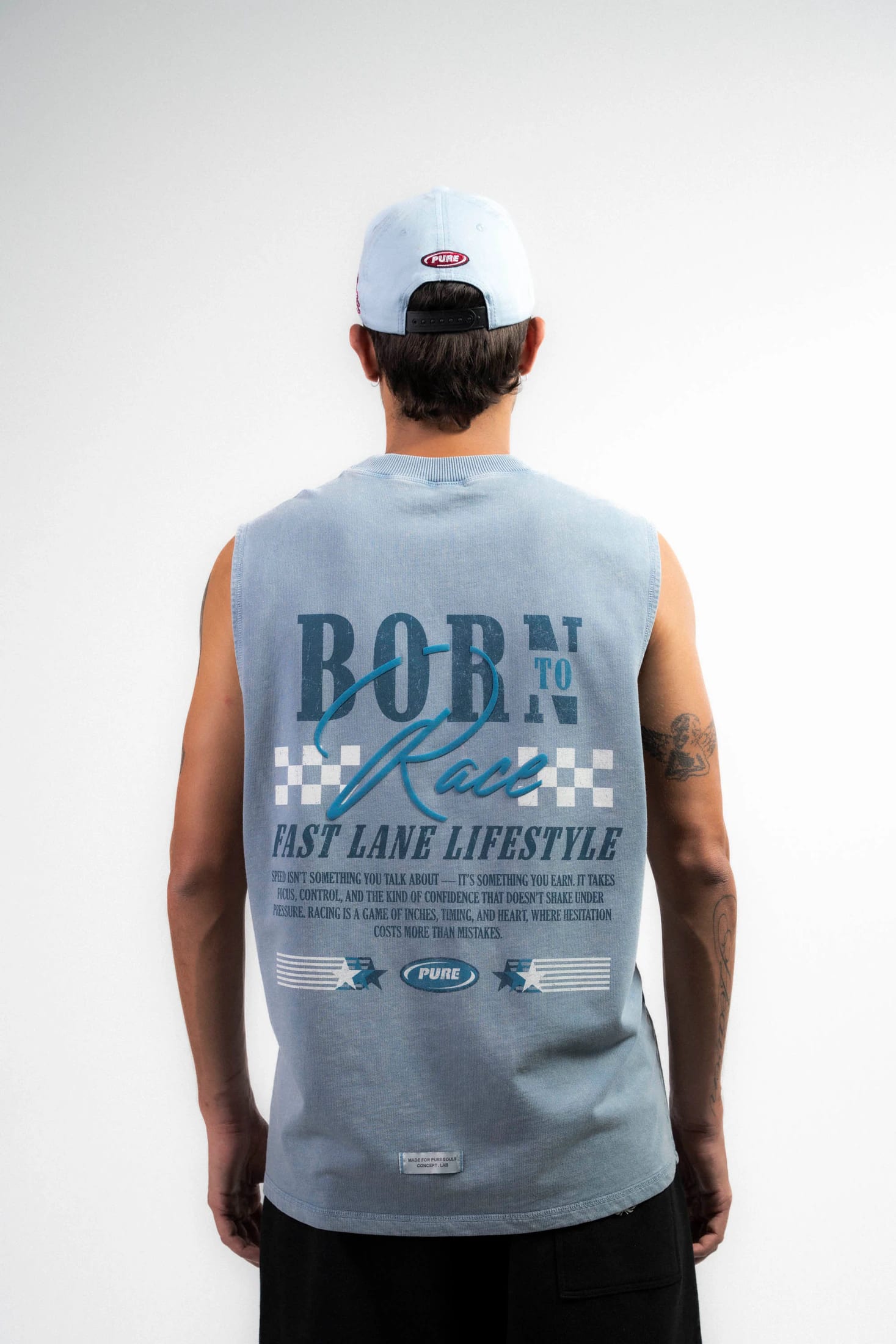 Overdrive Washed Blue Tank Top - imagen 3