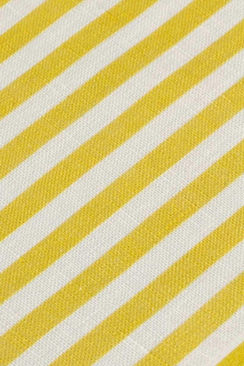 Men's linen shirt yellow striped - imagen 7