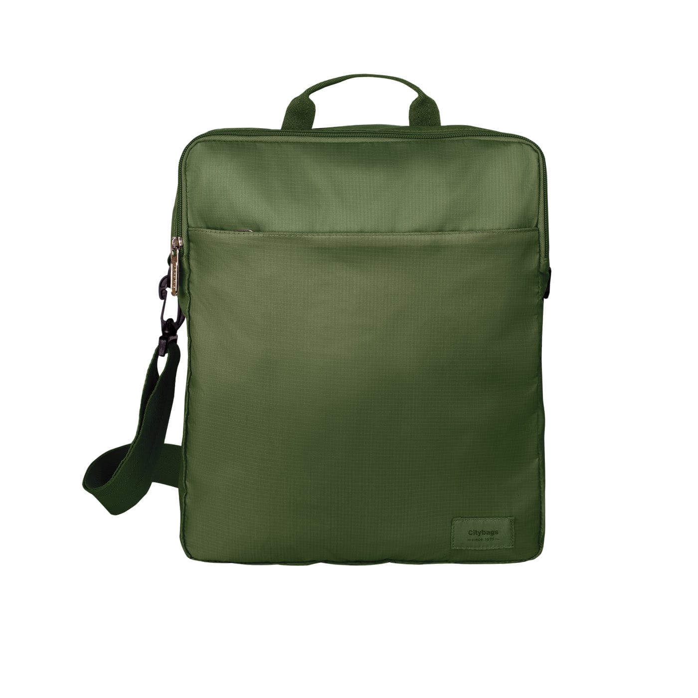 Bolso Manos Libres Convertible a Morral Citybags Light Verde Militar - imagen 1