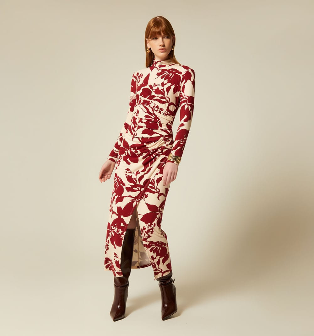 Vestido midi manga larga - imagen 3