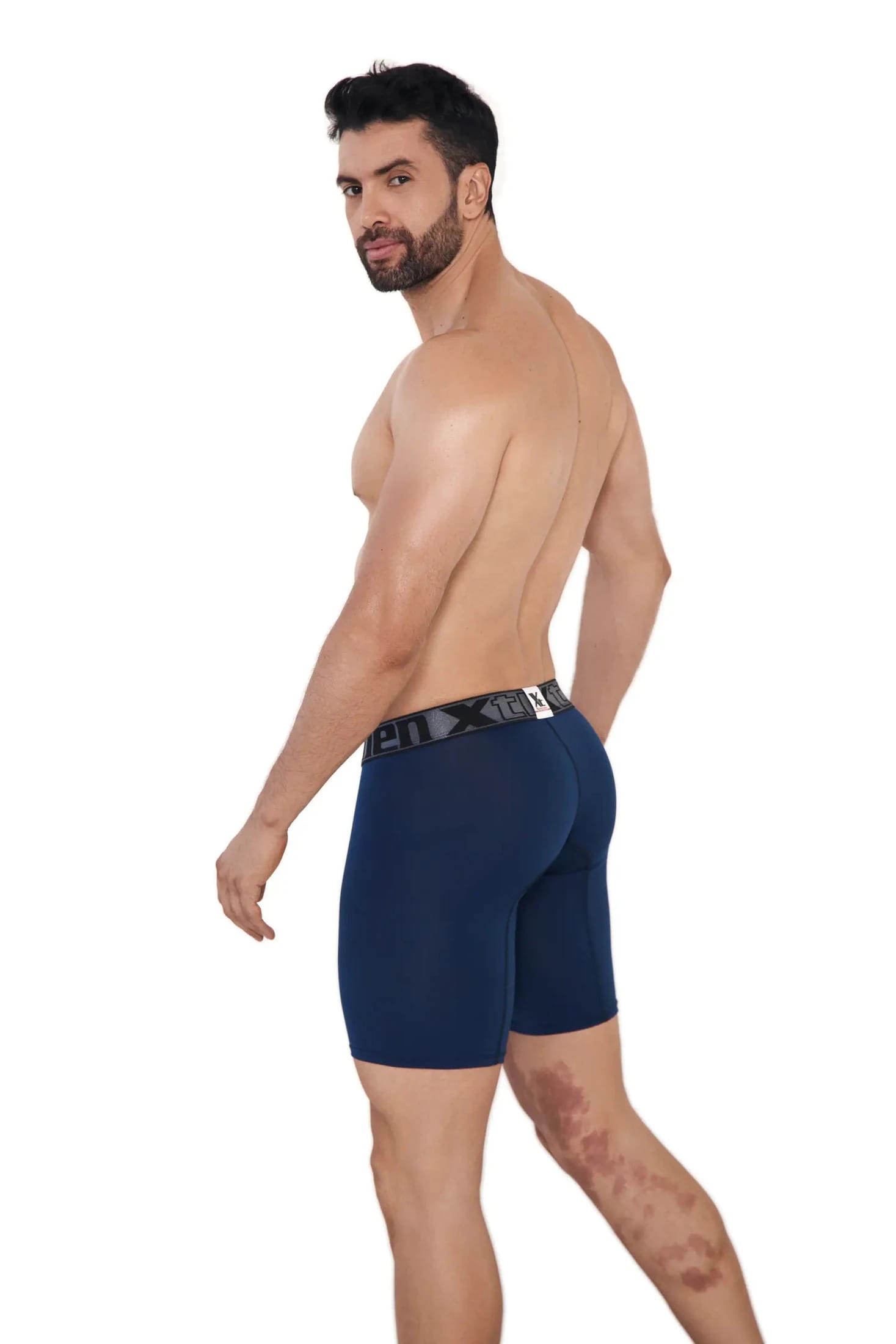 BOXER DEPORTIVO MICROFIBRA FONDO ENTERO AZUL OSCURO - imagen 3