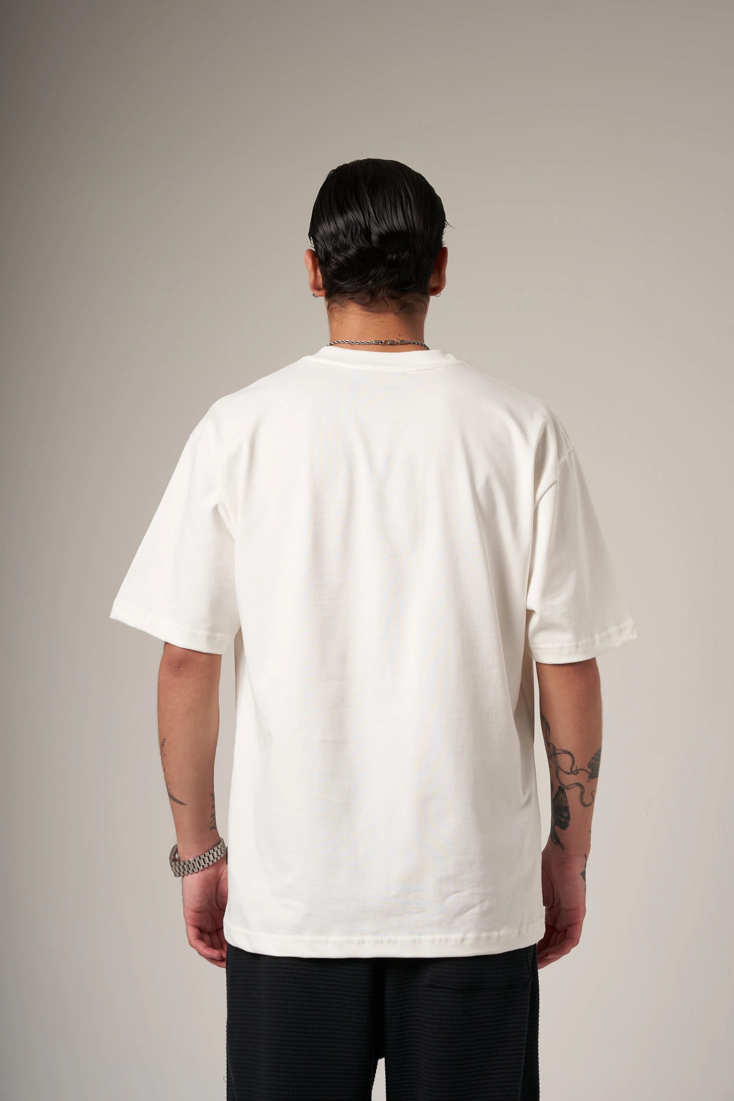 CAMISETA 250 GRAMOS, 100% ALGODÓN CREMA - imagen 3