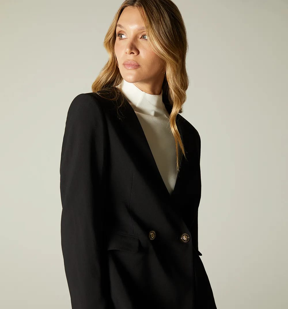 Blazer sin solapa dos botones - imagen 11