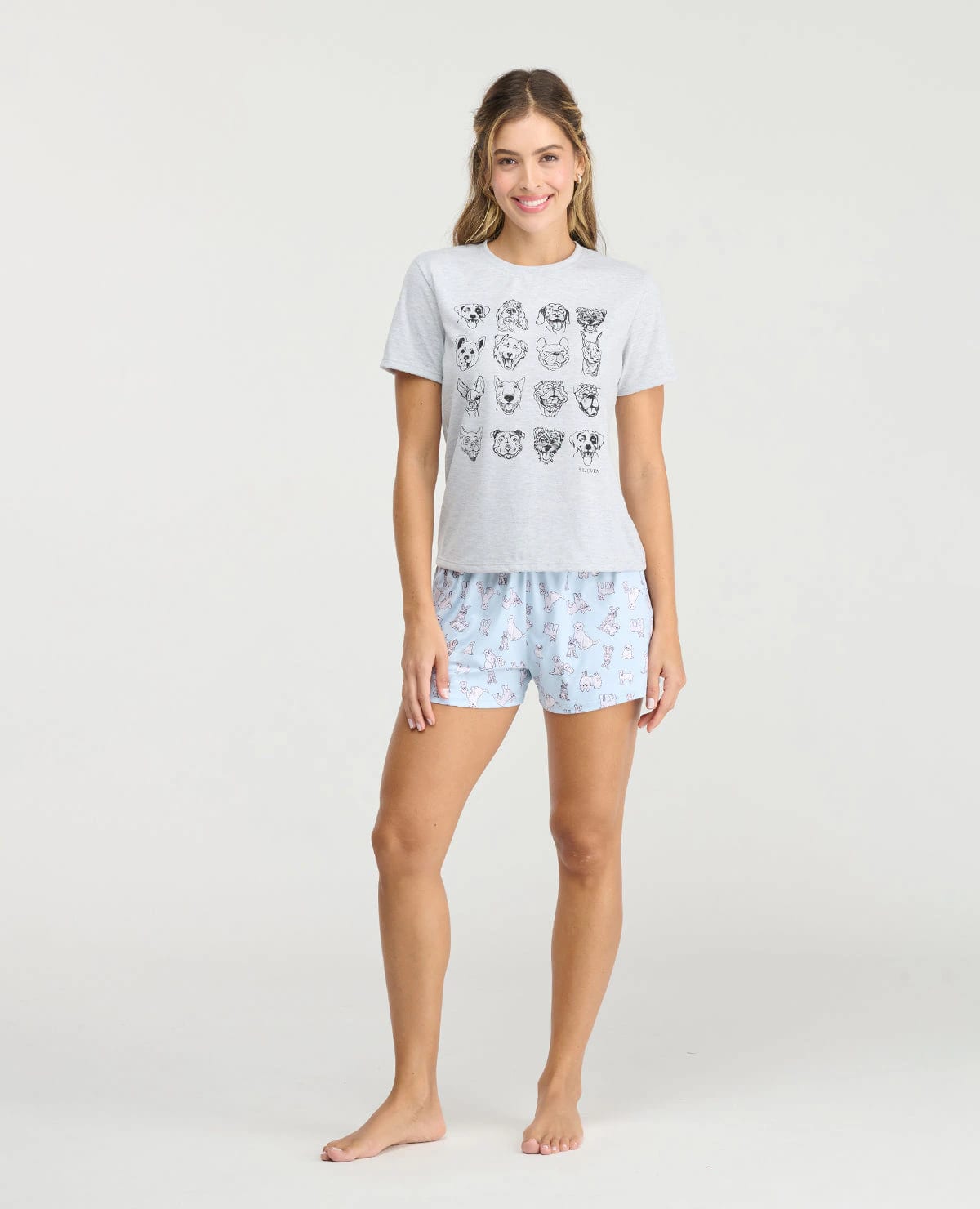 Pijama de Short | Camisa Manga Corta | Estampado - imagen 1