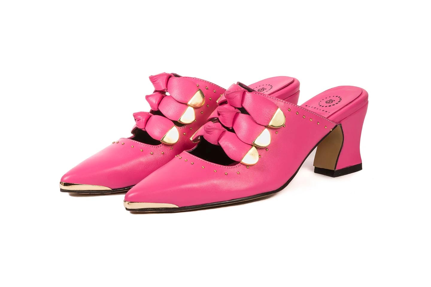 MULES SHOELLERY PINK X GOLD - imagen 1