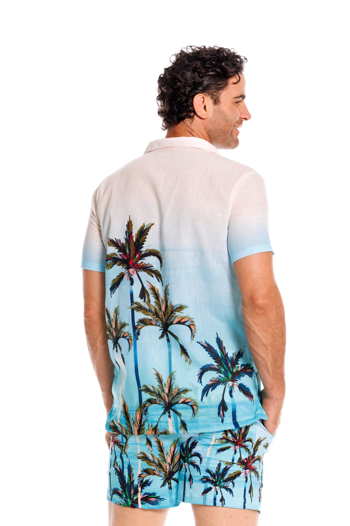 Camisa Hombre Atardecer Azul - imagen 3