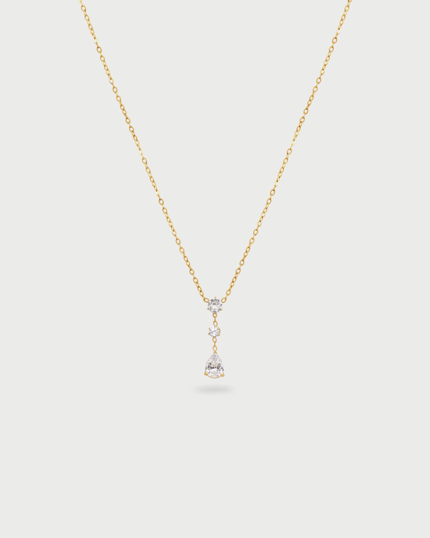 Collar 3 Cristales Gota - imagen 3