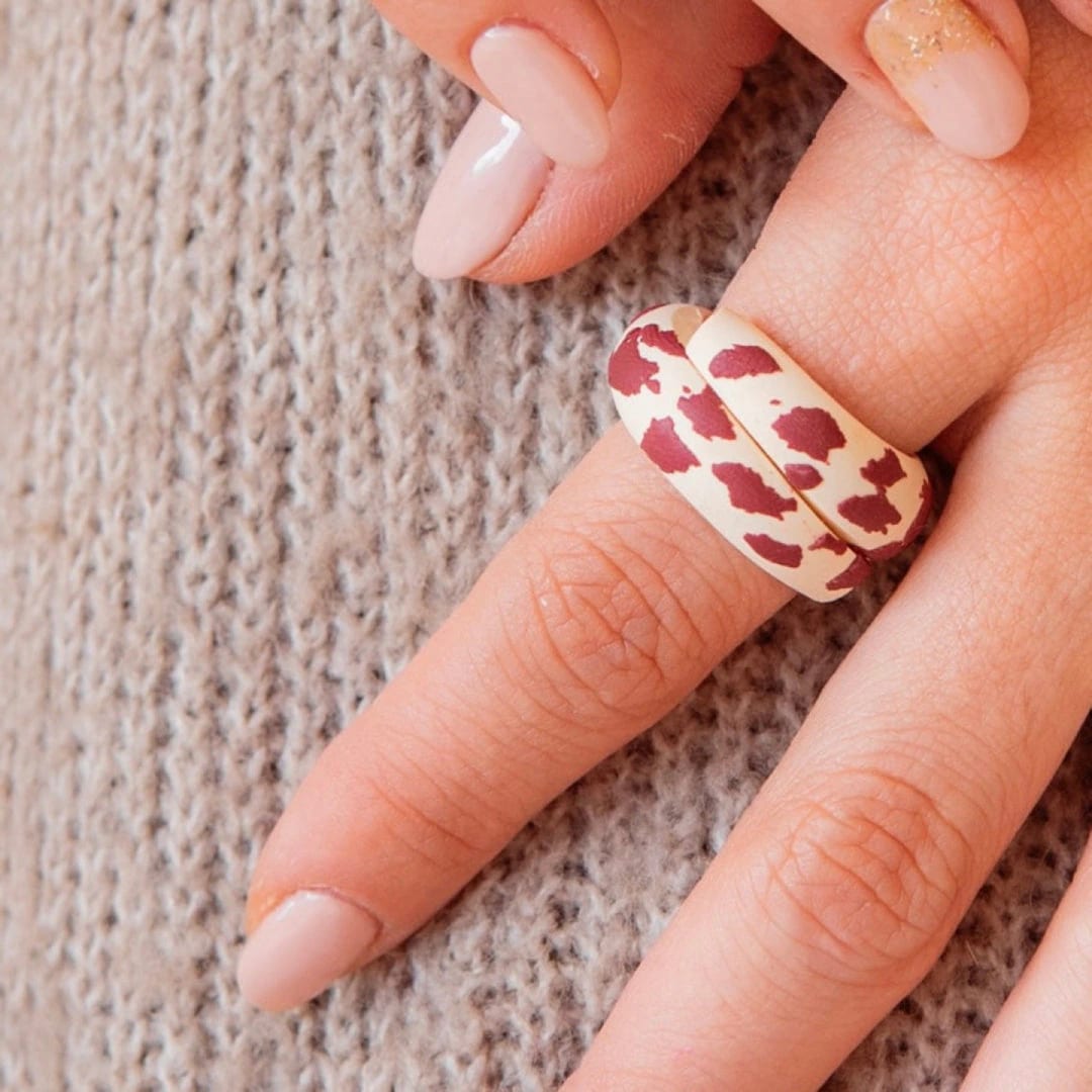 Anillo Bold Cow Print - imagen 1