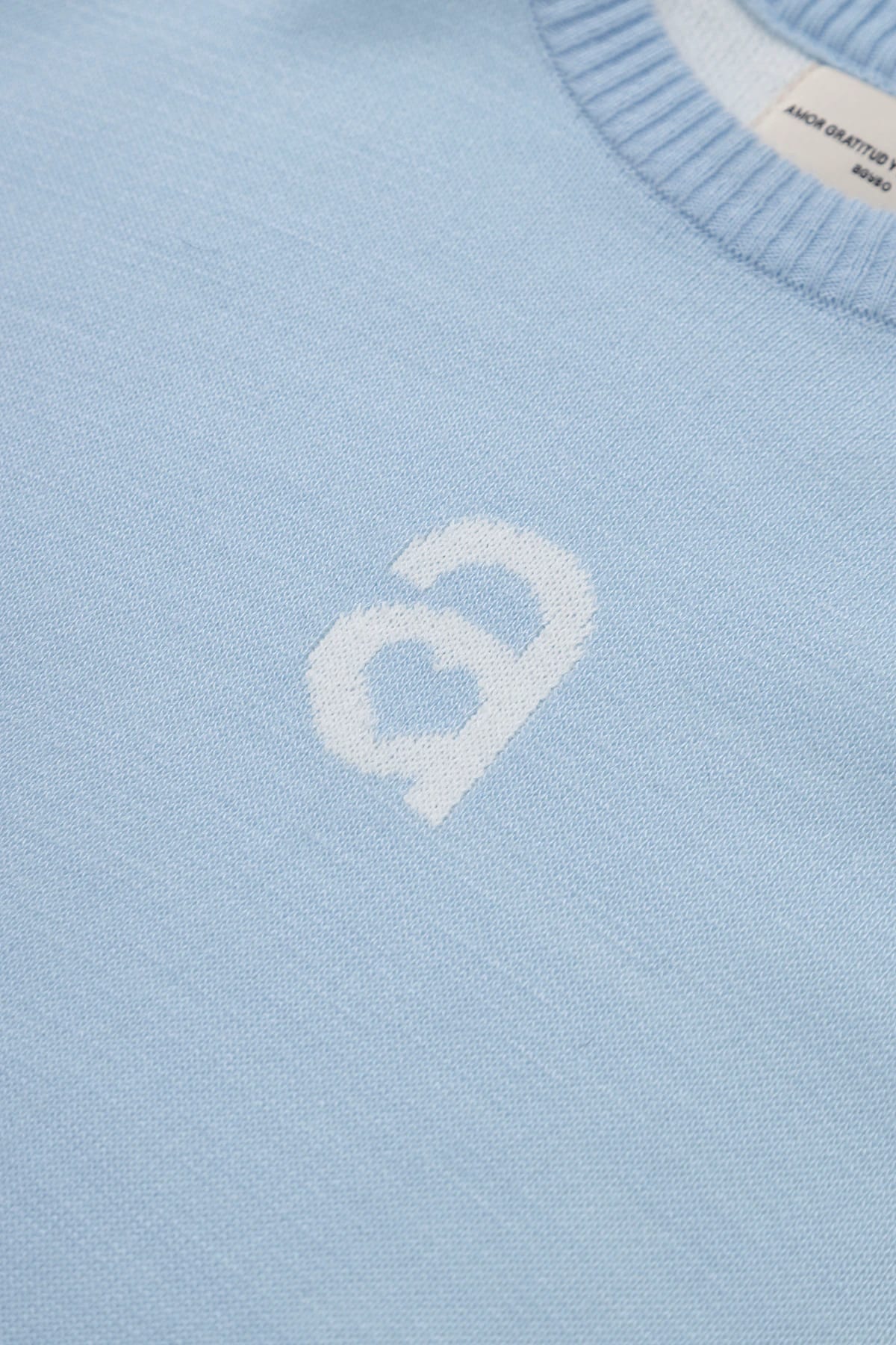 MONOGRAM SWEATER SKY BLUE - imagen 5