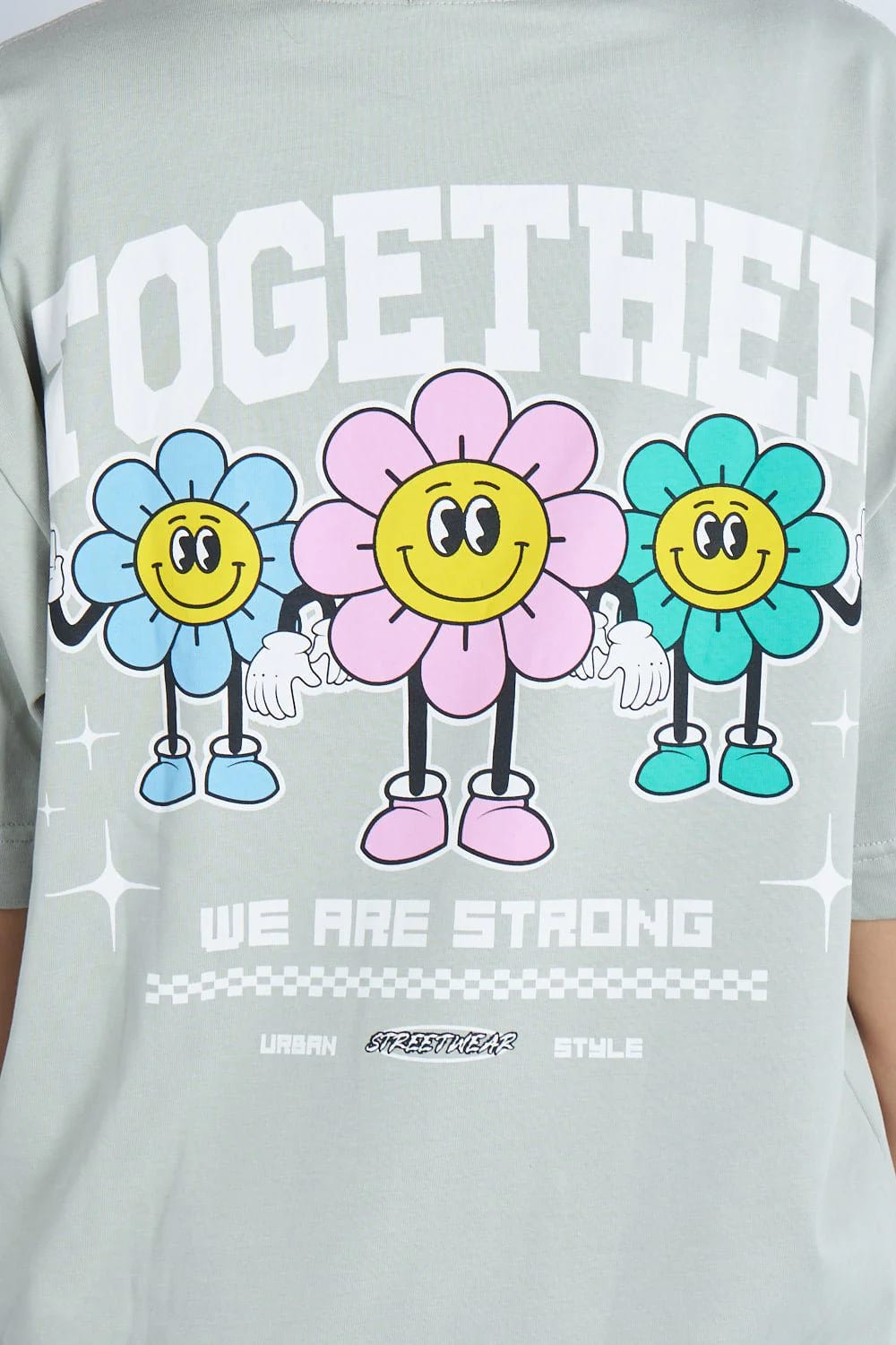 Camiseta oversize estampado Together Gris V | DROP 03 | - imagen 2