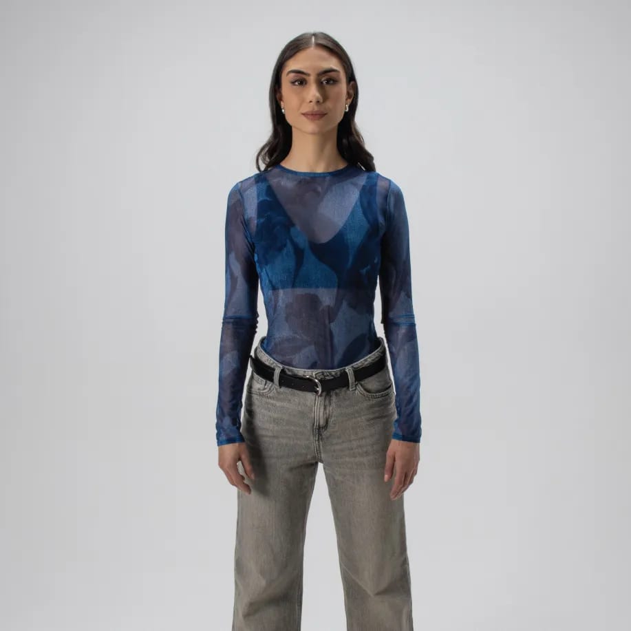 Mesh (Malla) – Eloisa – Denim Flower - imagen 3