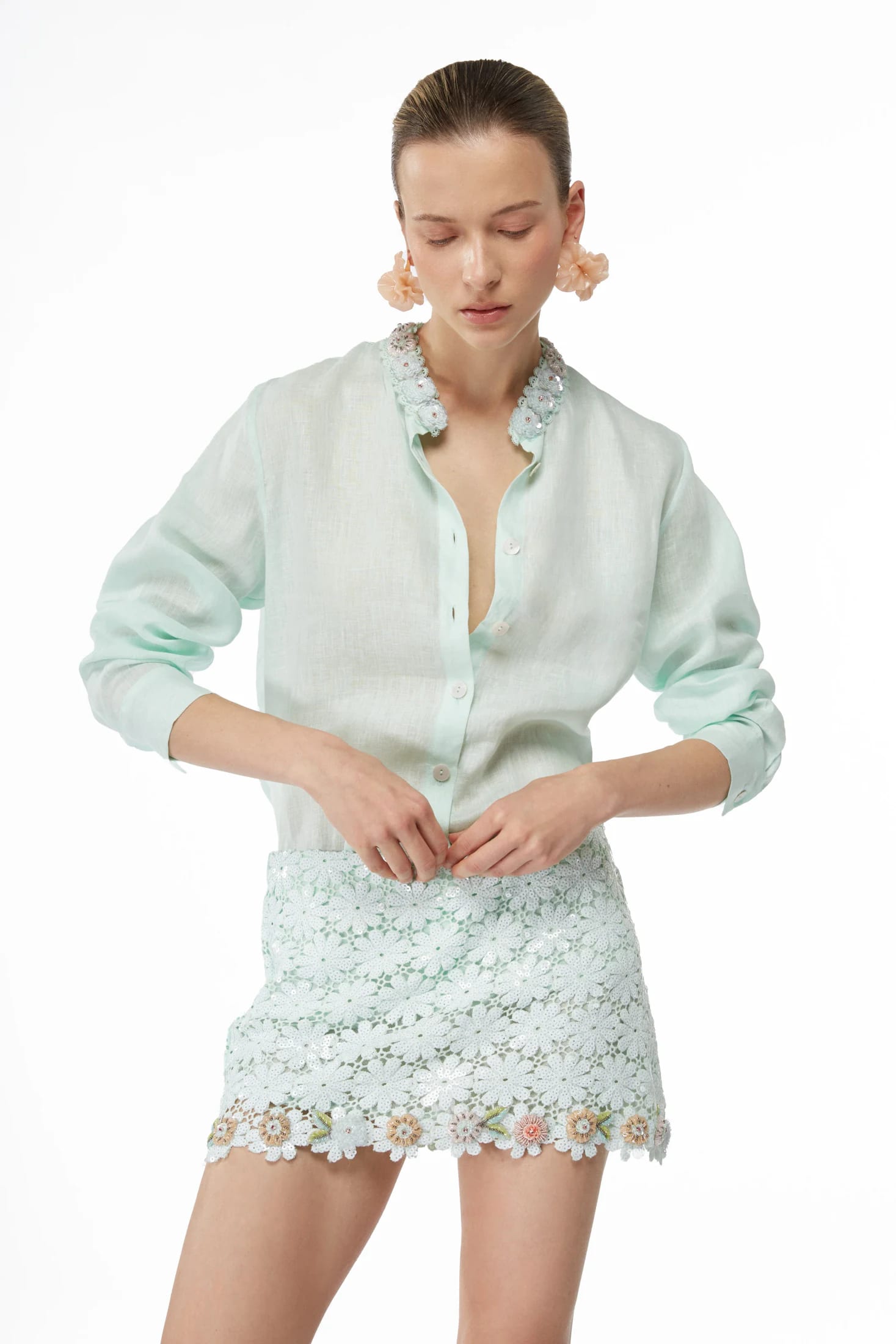 CAPUCINE SHIRT SAGE - imagen 3