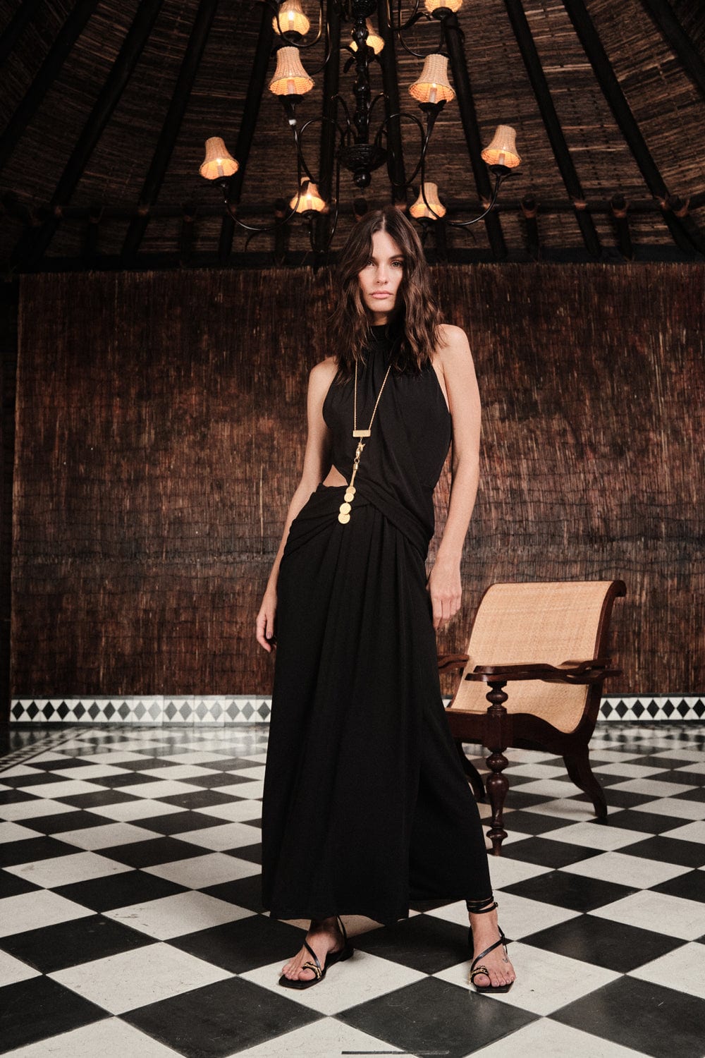 Retro Drape Dress - imagen 2
