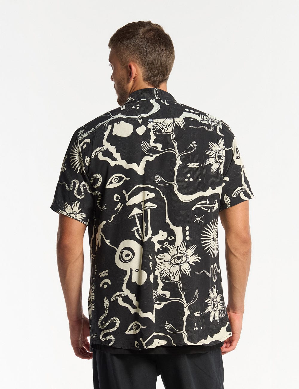 Camisa Regular Fit Chacras  negro + crudo Hombre - imagen 4