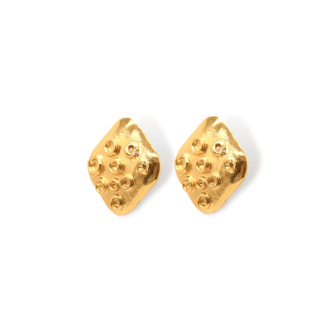 Aretes de rombo precolombino - imagen 2