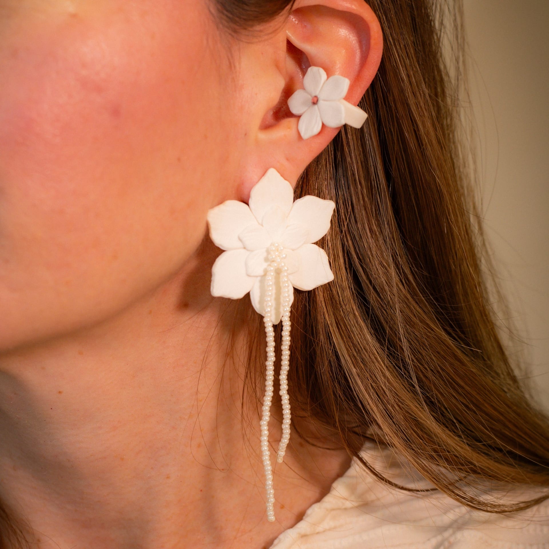 Aretes Flor de Ocobo Maxi - imagen 5