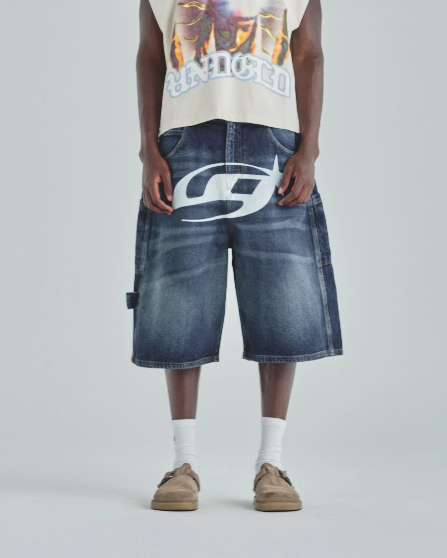 Act 1 UG Star Denim Jorts Medium Blue - imagen 2