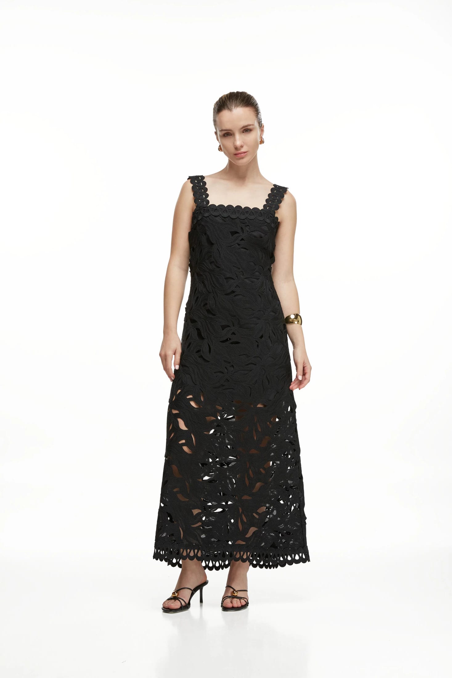 CREPUSCULO MIDI DRESS BLACK - imagen 2