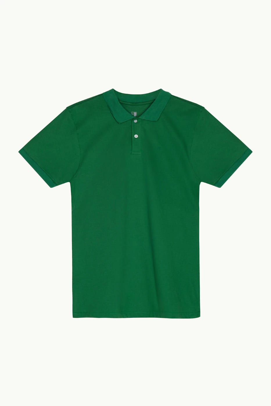 Camiseta Polo 100% Algodón Piqué Verde Oscuro - imagen 4