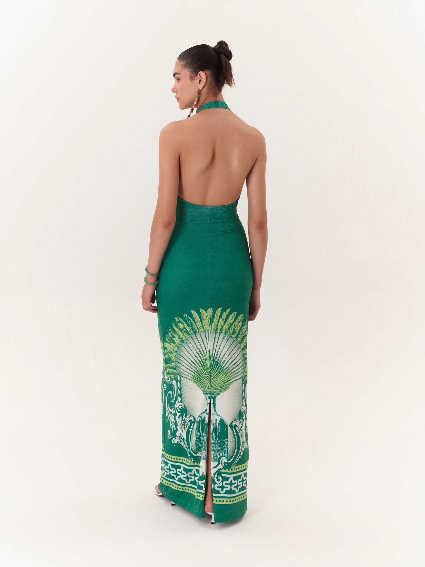 Halter Maxi Dress Solar - Verde - imagen 3