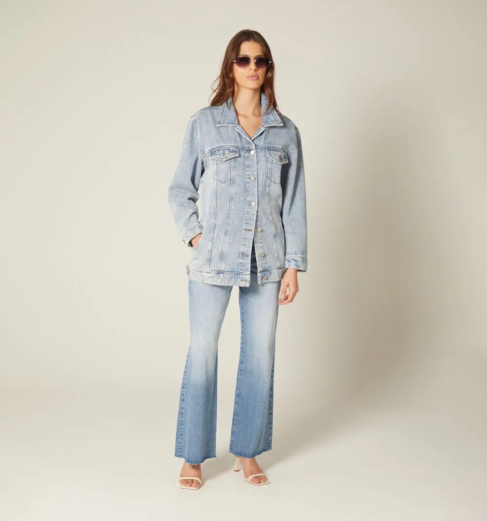 Chaqueta over size larga para mujer - imagen 5