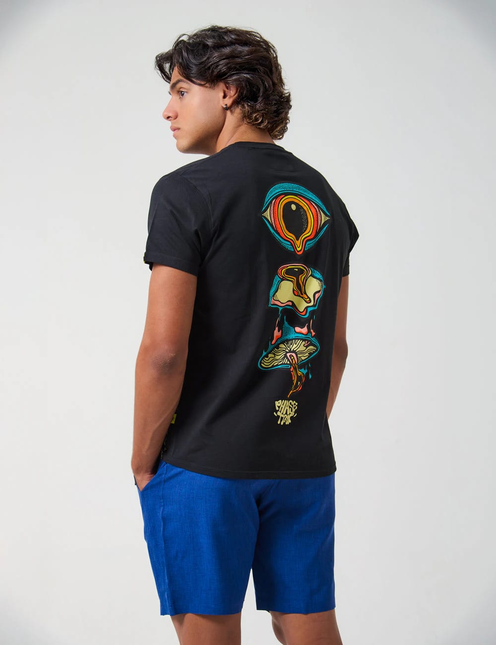 Camiseta Regular Fit Phase Trip negro Hombre - imagen 12