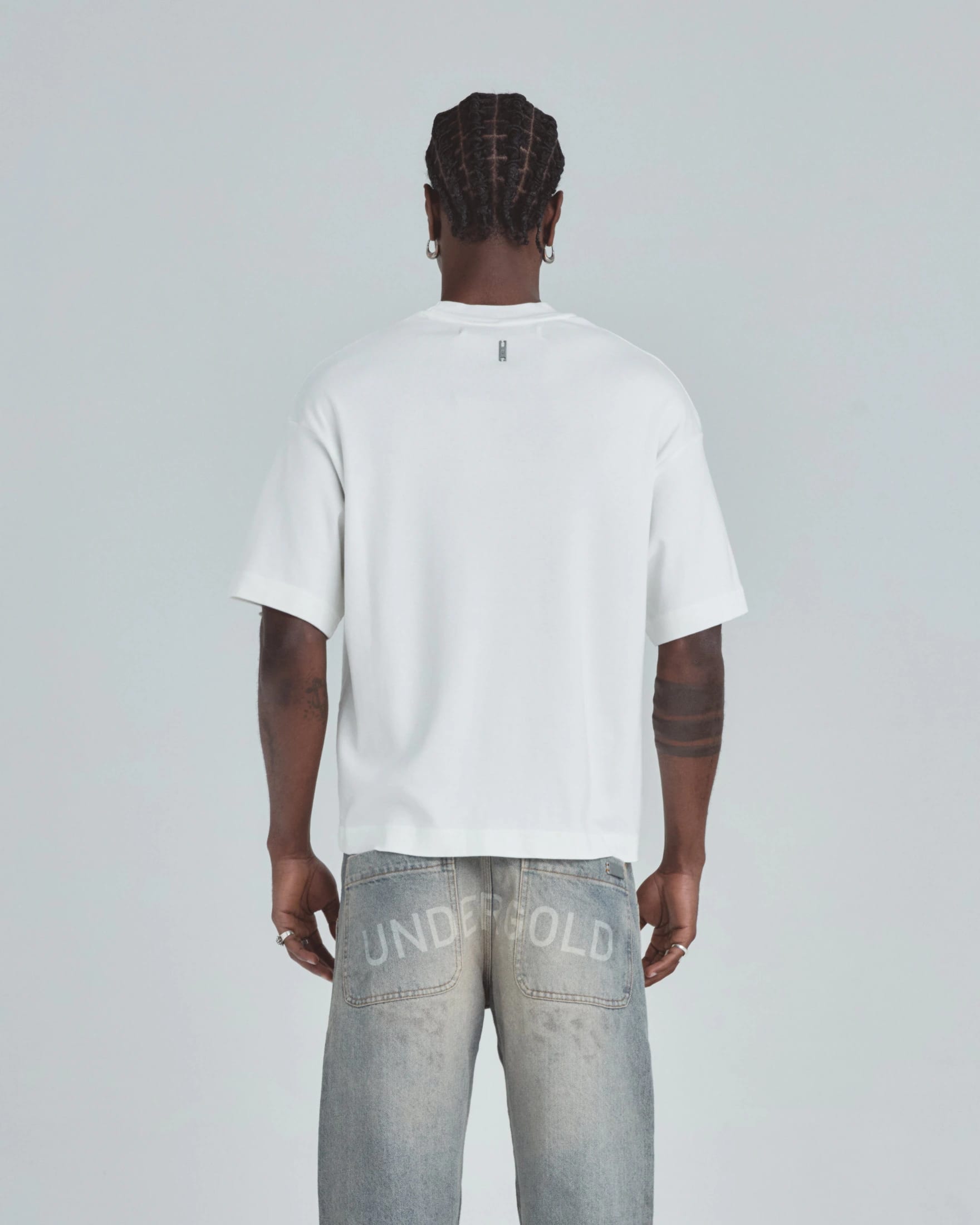 Line Basic Label Boxy Fit Tshirt White - imagen 7