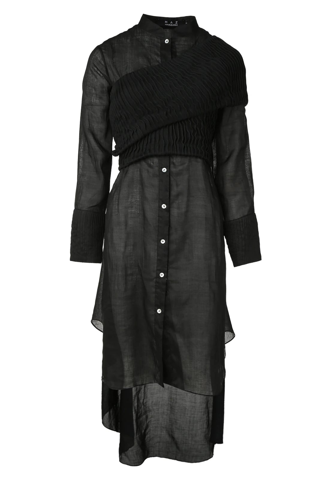FURROWS SHIRT DRESS TOP - imagen 1