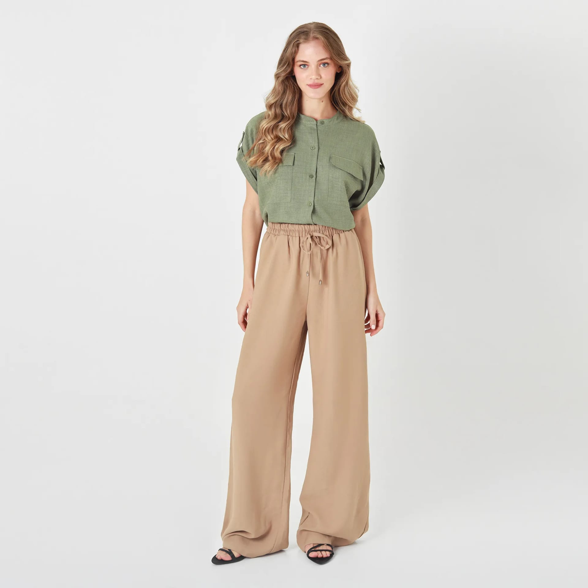 Pantalon Tiro Alto Bota Recta - imagen 1