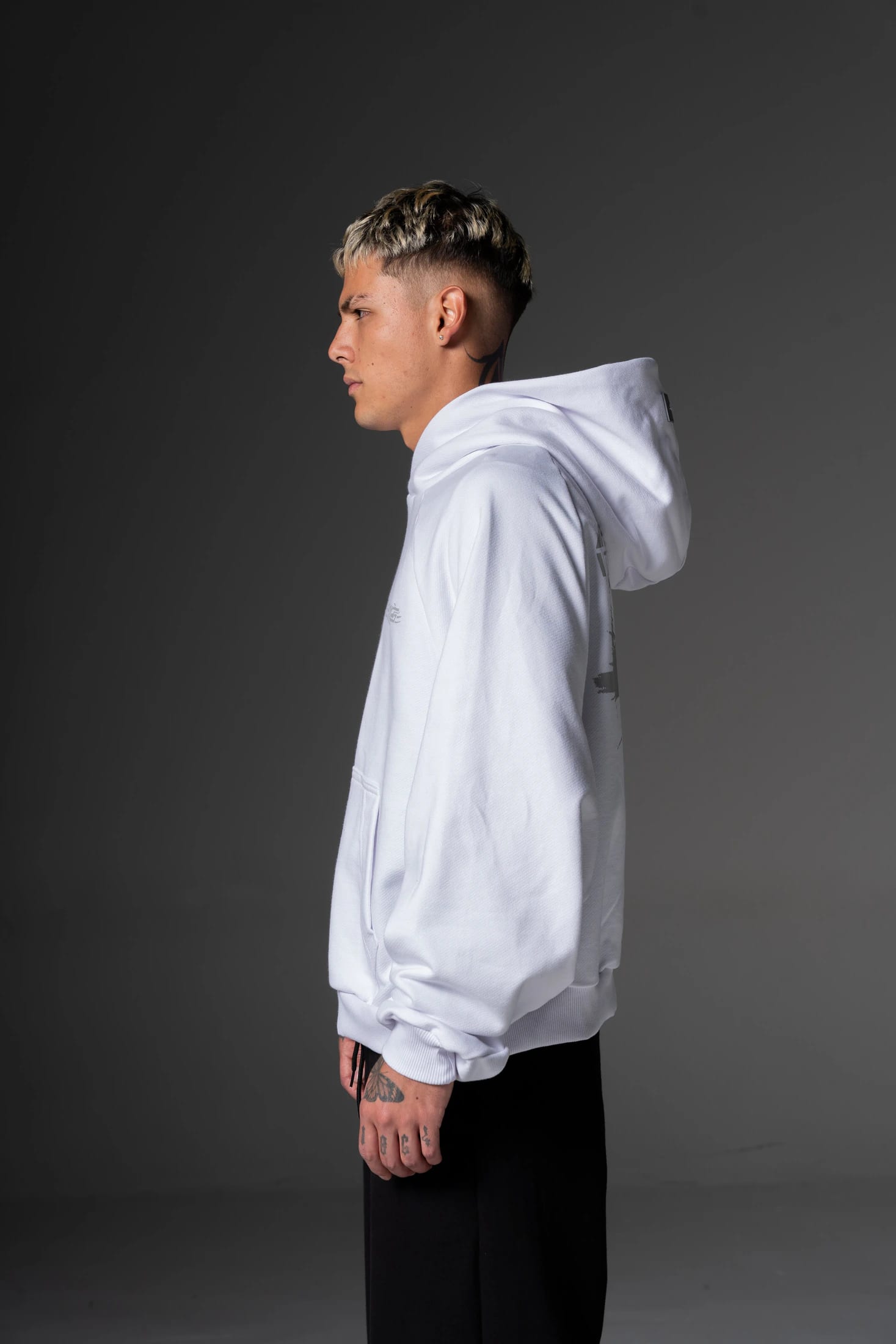 Hoodie Boxy fit Human form   400 gramos - imagen 3
