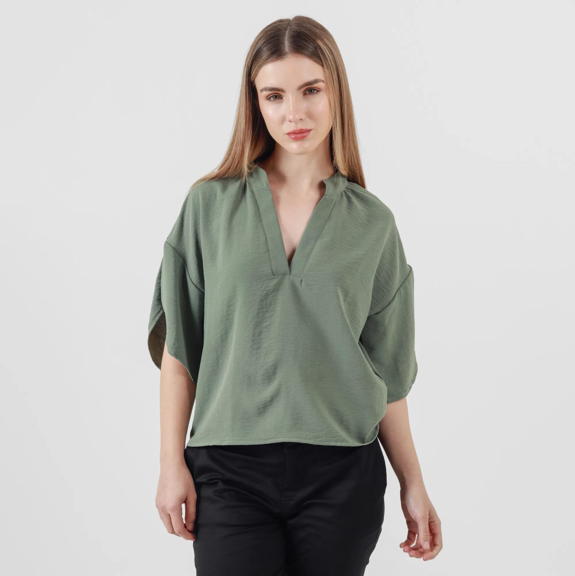 Blusa Cuello Neru Manga Corta - imagen 16