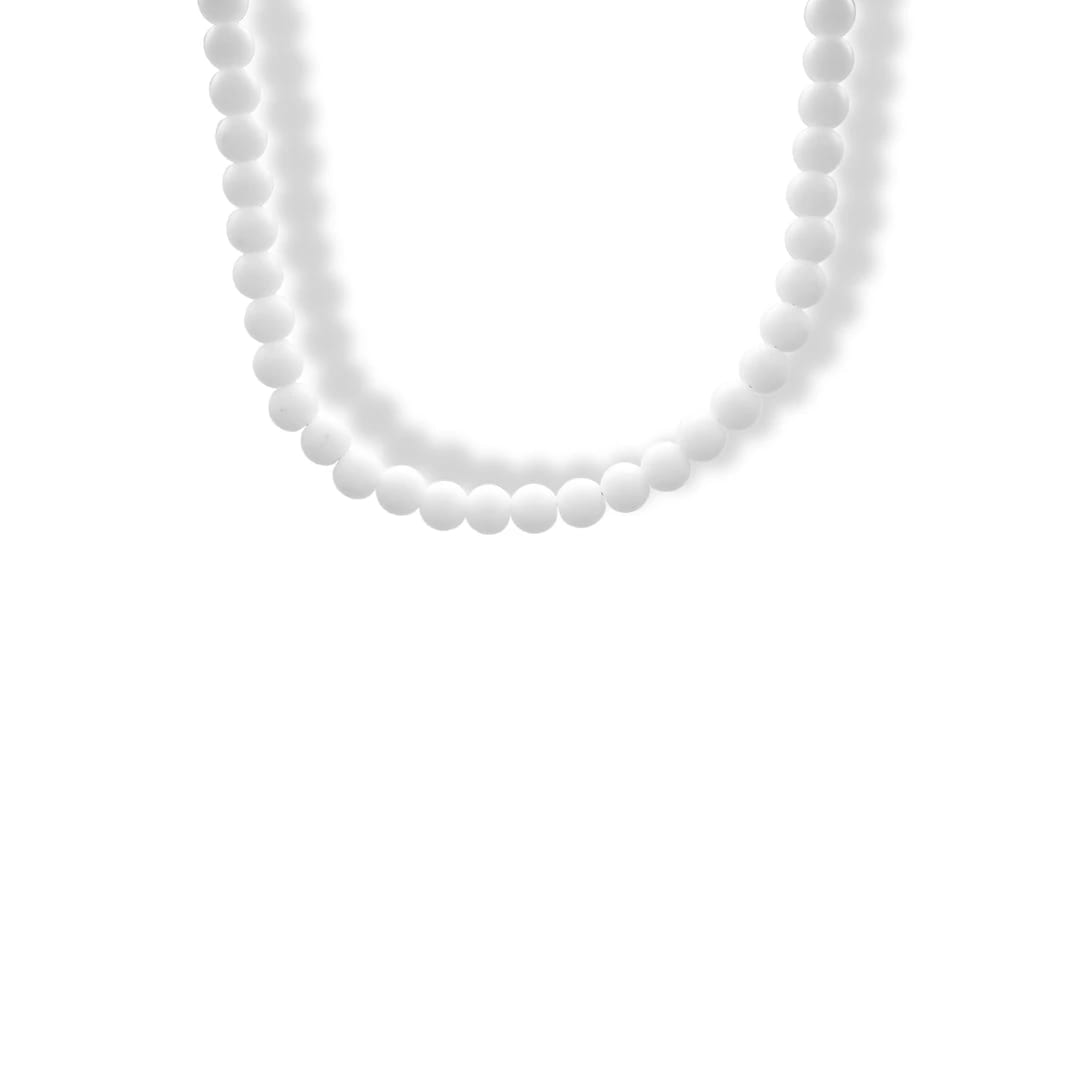 Collar de cristales blanco - imagen 2
