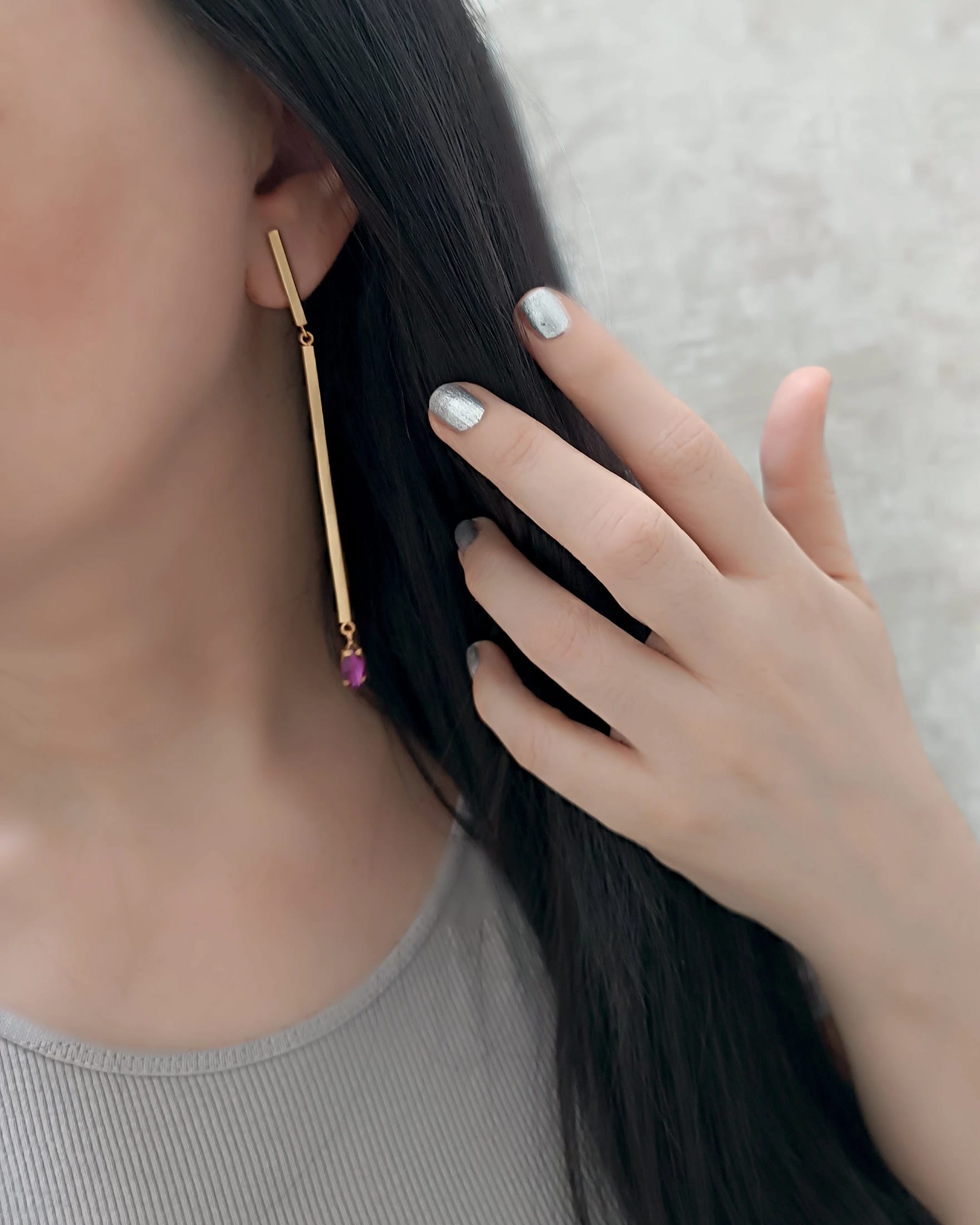 Aretes largos Susi - imagen 4