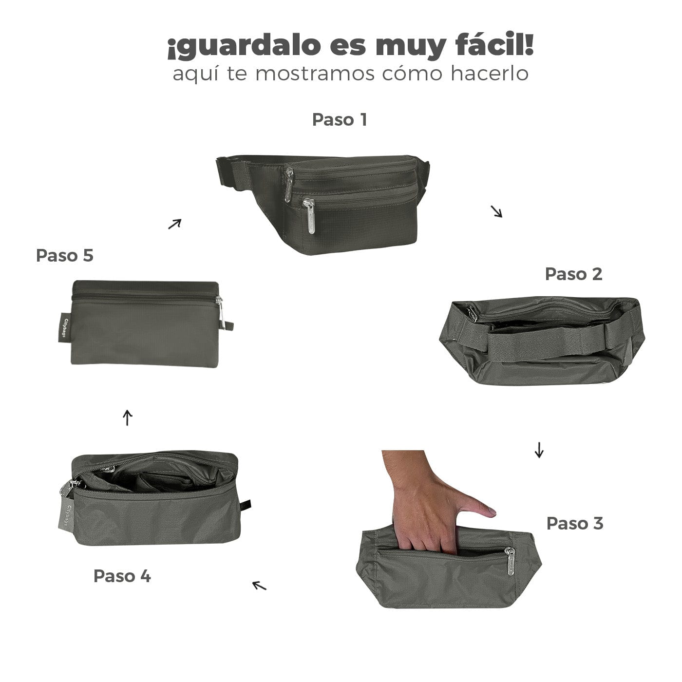 Canguro Plegable Citybags Verde Menta - imagen 7