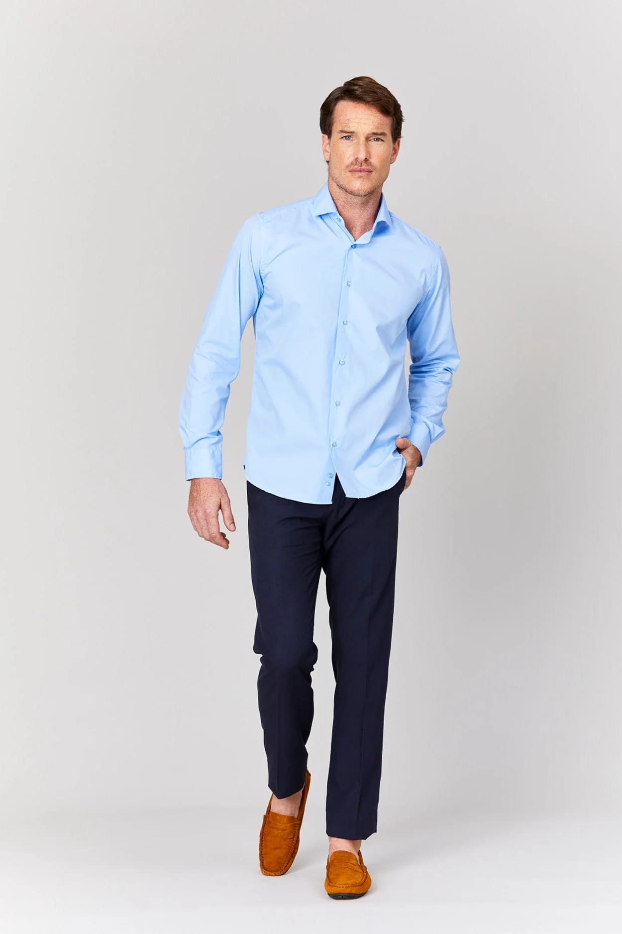 Men's cotton shirt celpolvo muslin - imagen 5