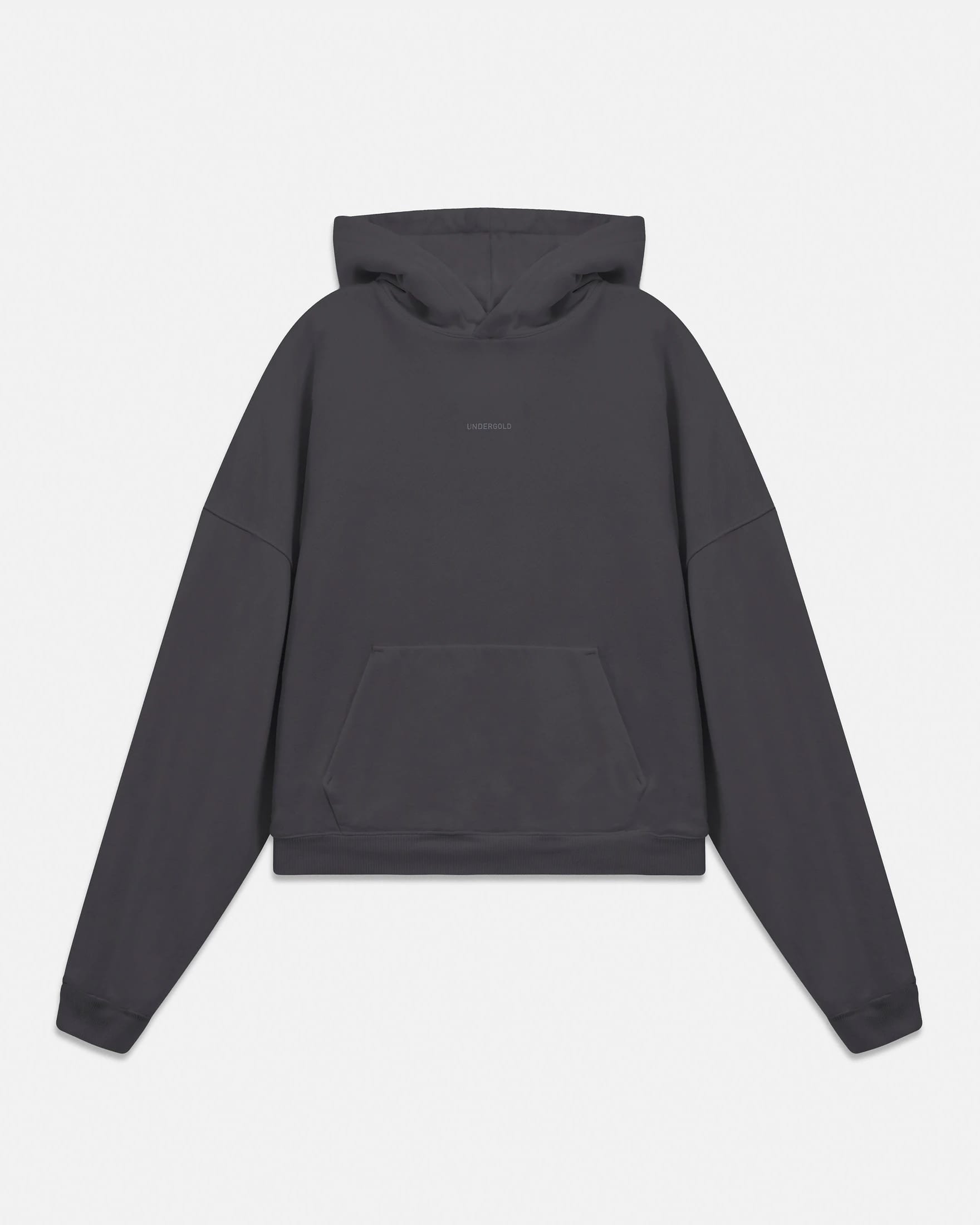 W Line Basic Boxy Fit Hoodie Dark Gray - imagen 3