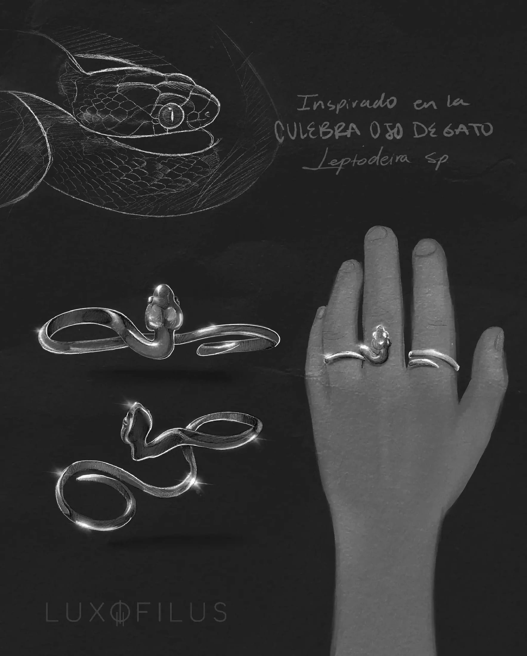 Anillo Culebra Ojo de Gato - imagen 5