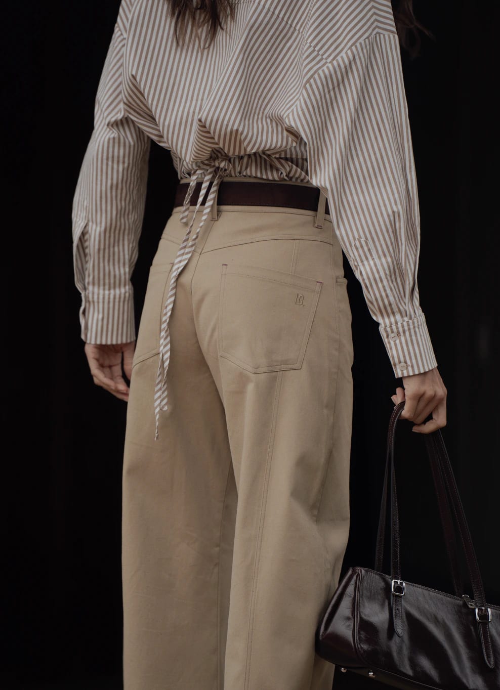 Pantalón Barrel de algodón | Khaki - imagen 5