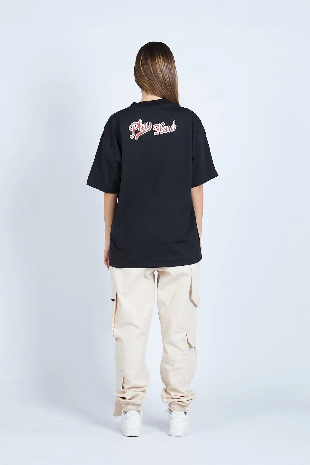 Camiseta oversize PLAY HARD NEGRO | DROP 03 | - imagen 3