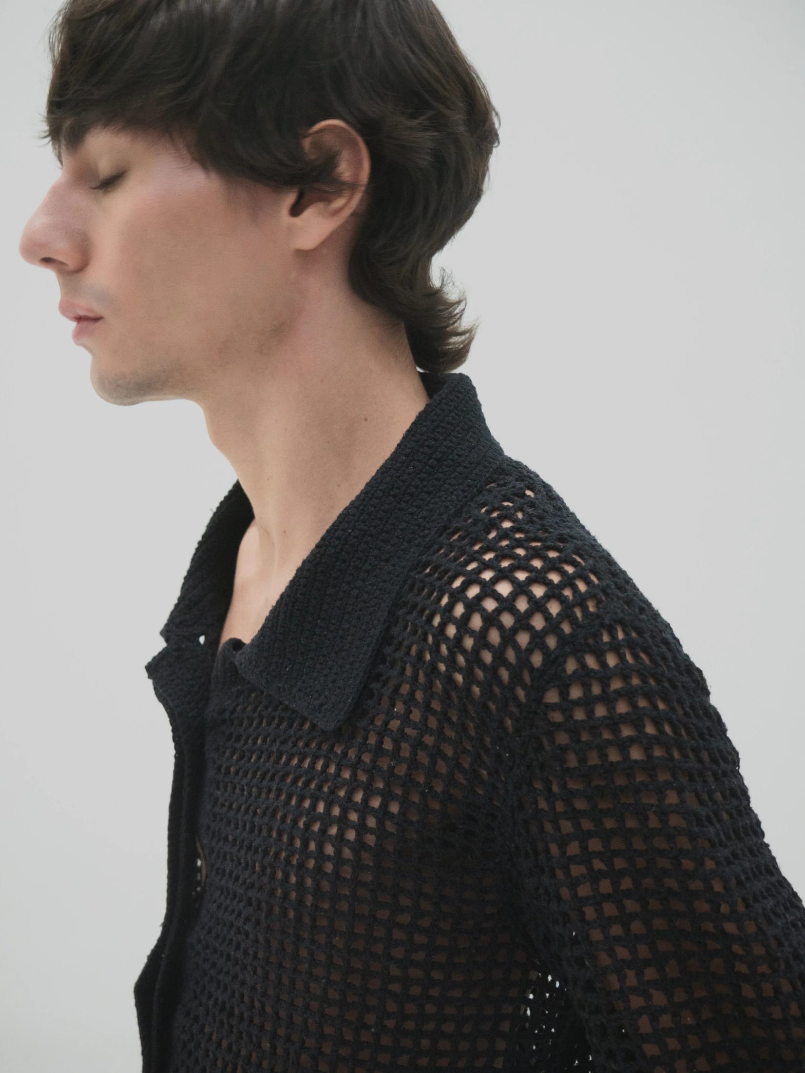 Camisa tejida en crochet Mujer - imagen 9