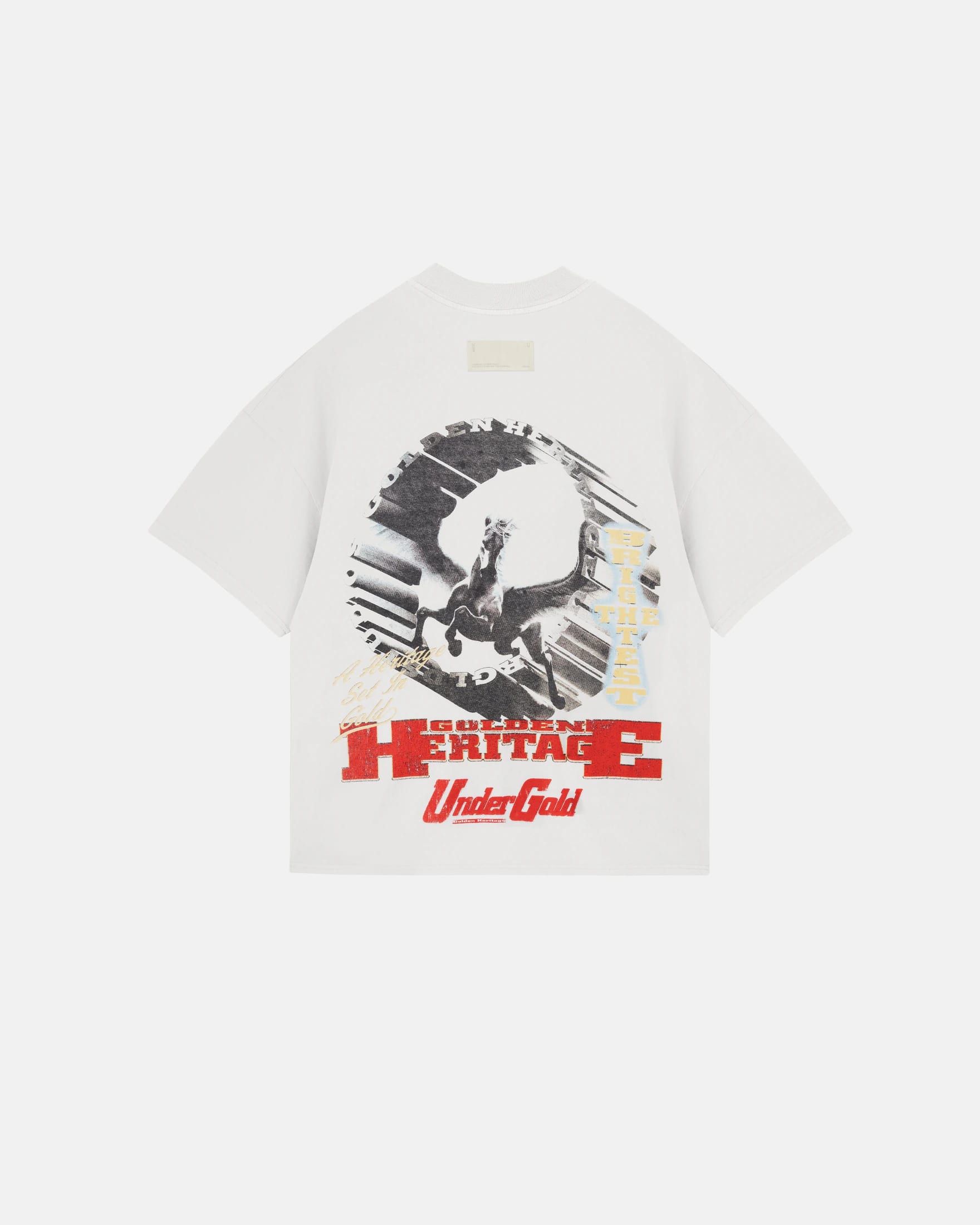 Golden Heritage Pegasus Boxy Fit Tshirt White - imagen 1