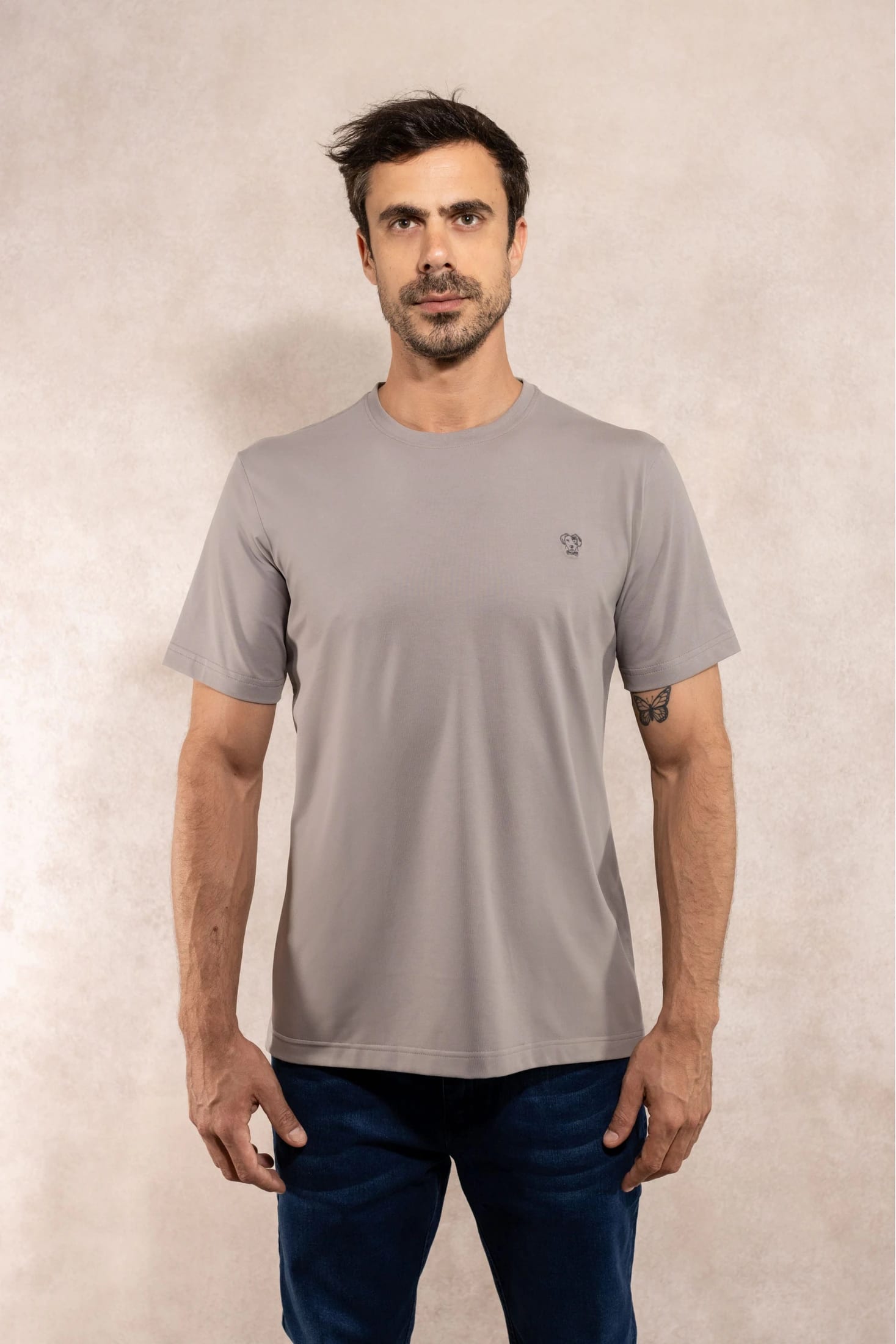 Camiseta Antimanchas Gris Oscuro - Talla Regular - imagen 1