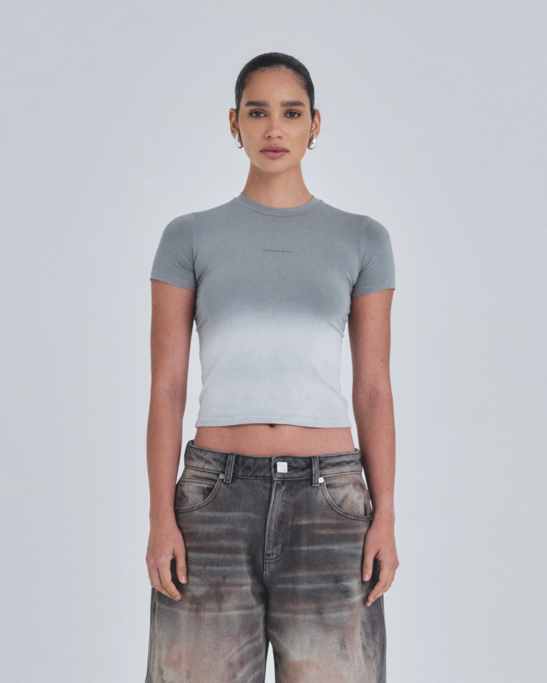 Holy State UNDGLD Long Baby Tee Faded Gray - imagen 2