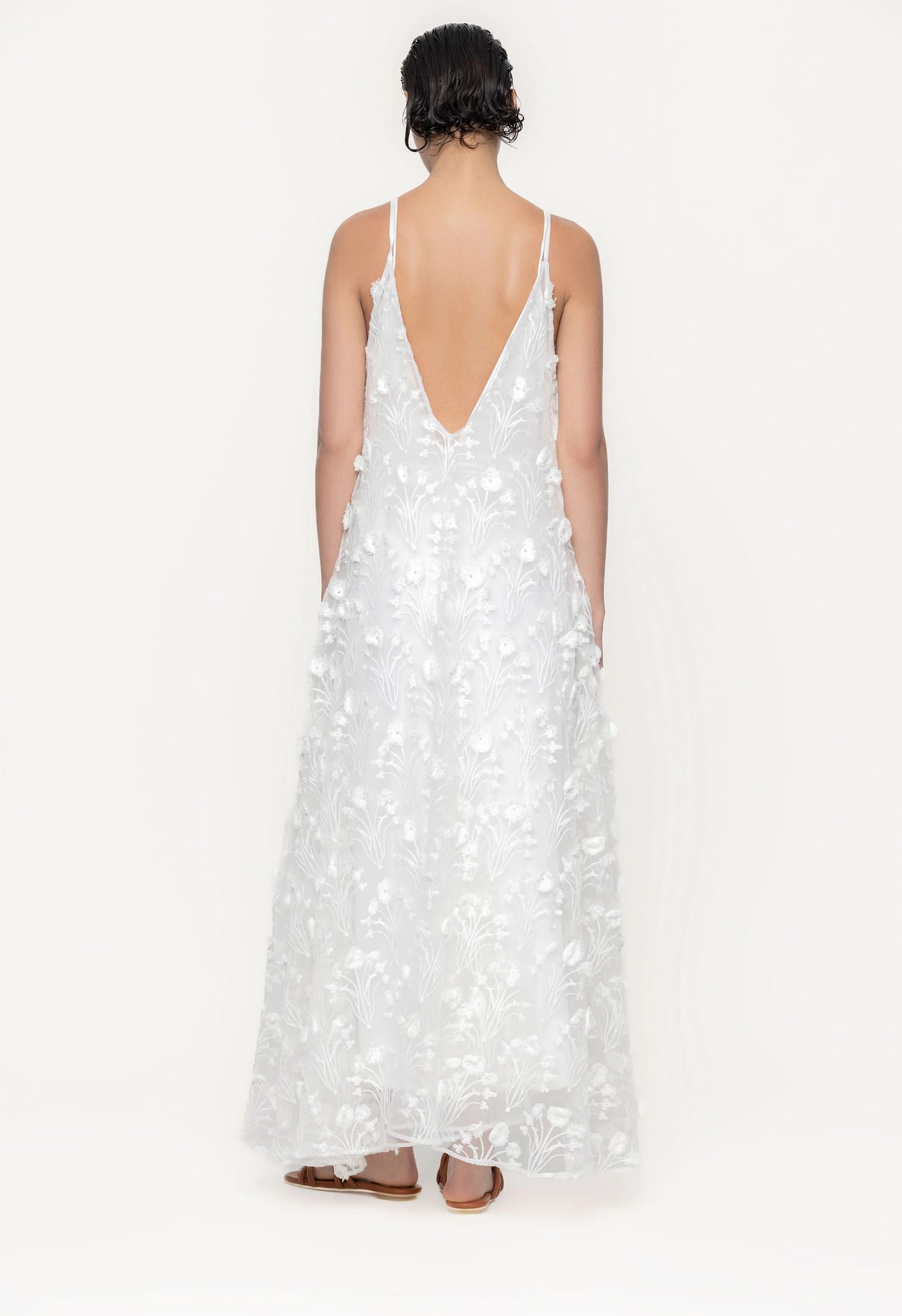Hierbaluisa Diente de Leon Organza Maxi Dress - imagen 2