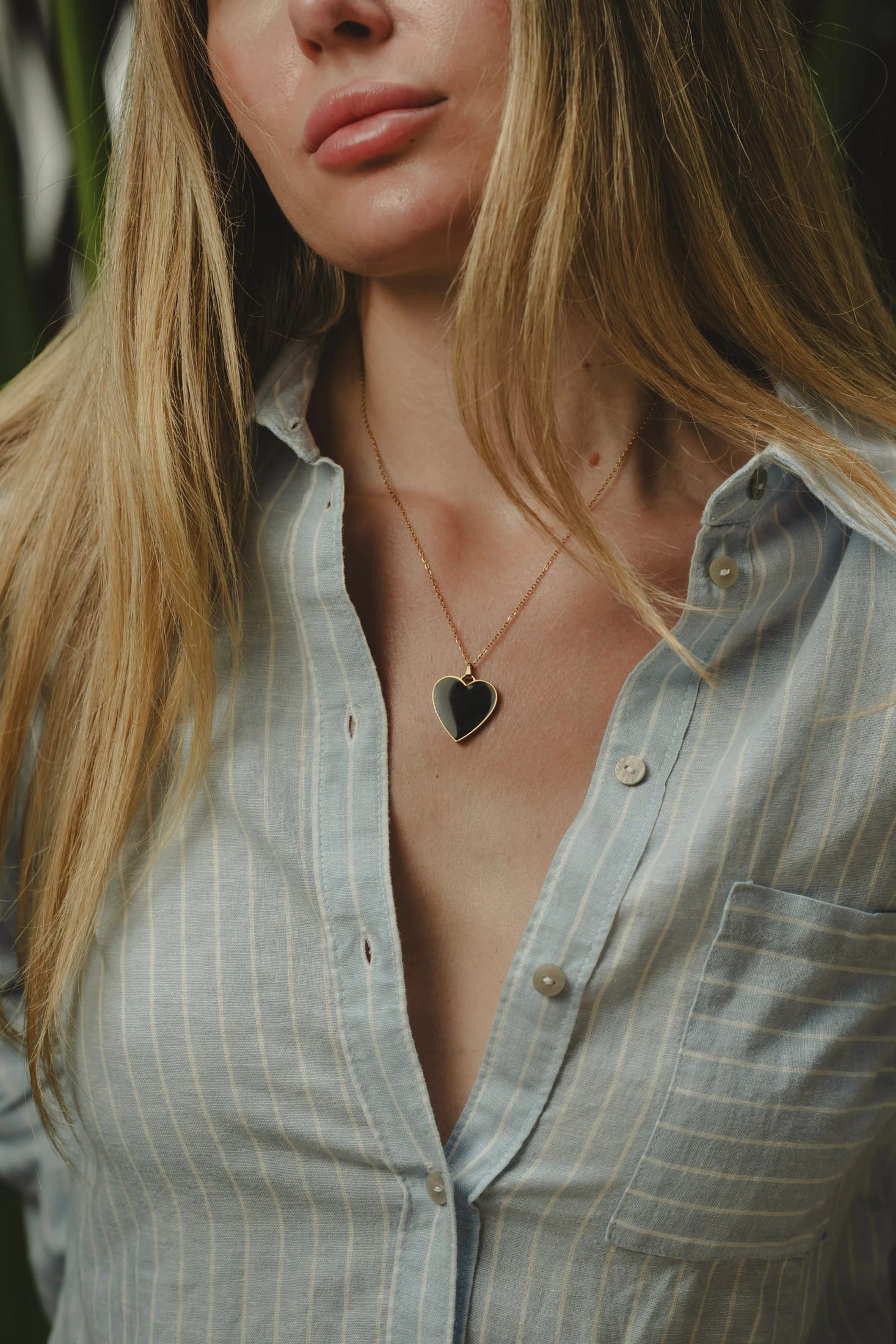 CADENA BLACK MAXI HEART - imagen 3