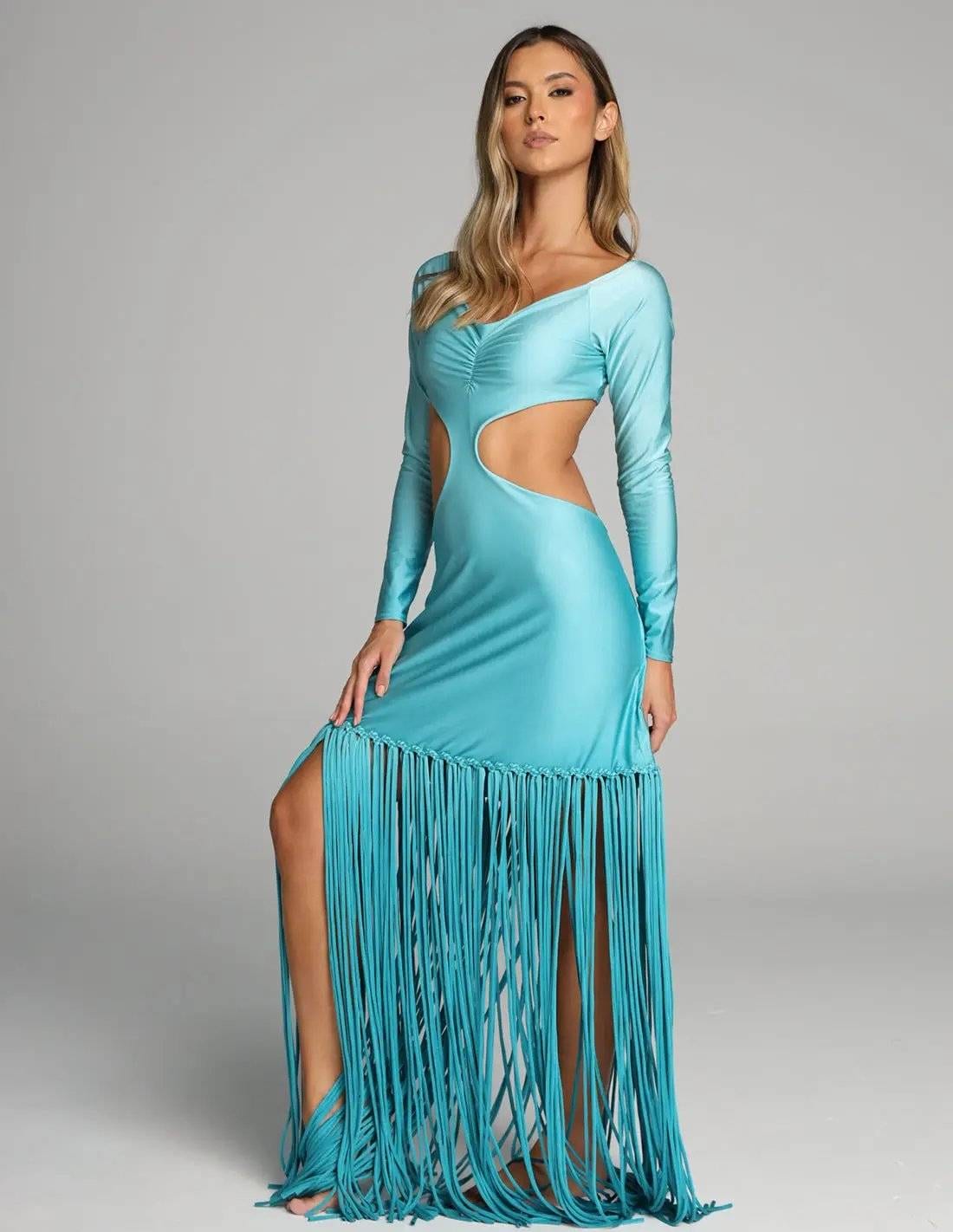 Vestido Aloha Turquoise + Oil Cristal - imagen 1