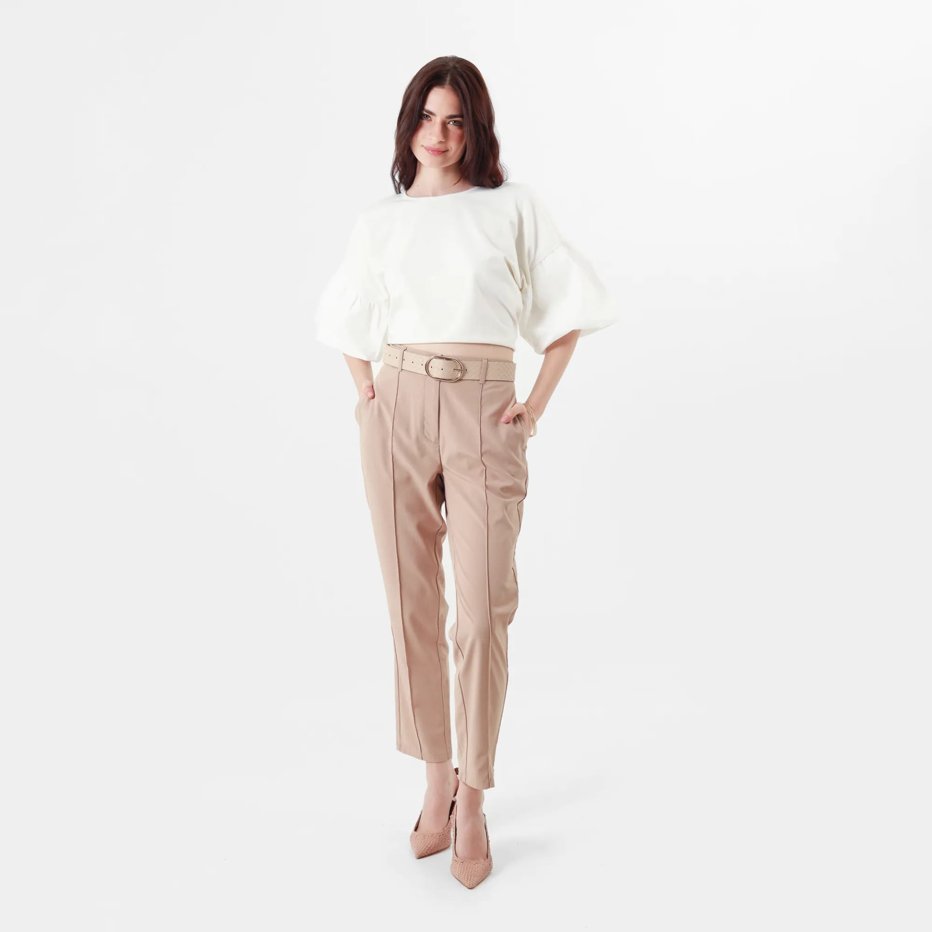 Pantalon Tiro Medio Bota Skinny - imagen 1