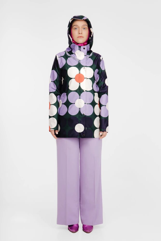 RAINCOAT FLOWER POWER MORADO (PRE-ORDER) - imagen 1